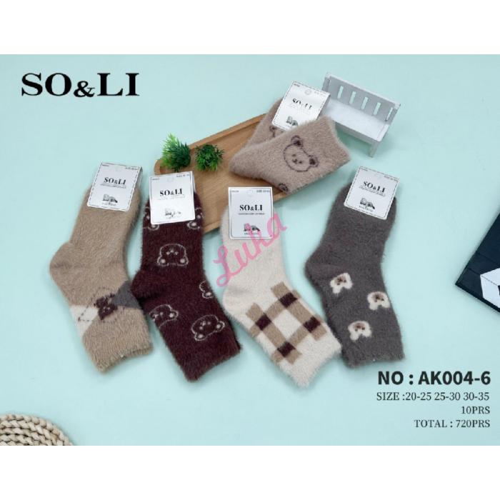 Kid's socks So&Li Thermo Mink AK004-7