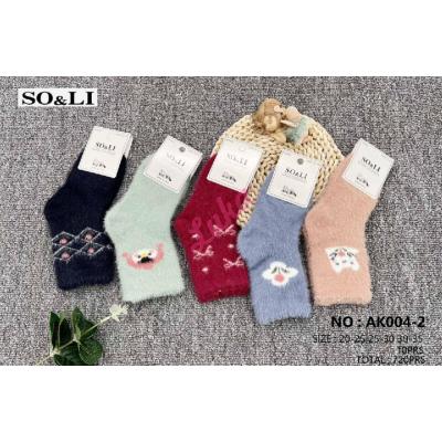 Kid's socks So&Li Thermo Mink AK004-2