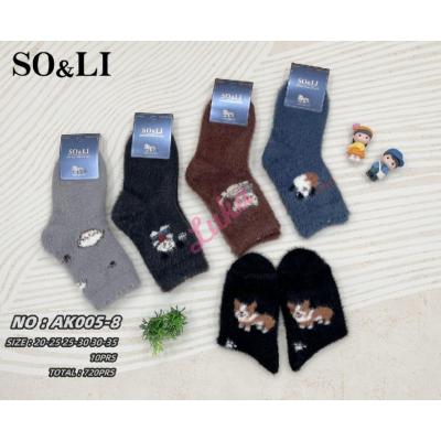 Kid's socks So&Li Thermo Mink AK005-8