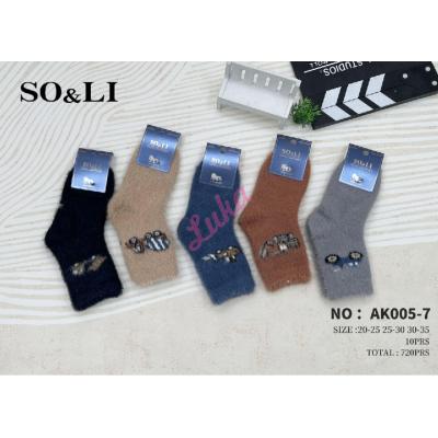 Kid's socks So&Li Thermo Mink AK005-7