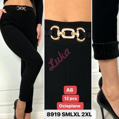 Women's black leggings 8035