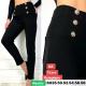 Women's black leggings WARM 6053