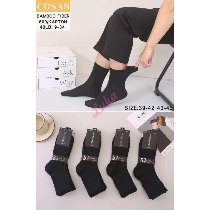 Men's bamboo socks Cosas 40LB19-37
