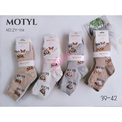 Skarpety damskie Motyl ZY-334