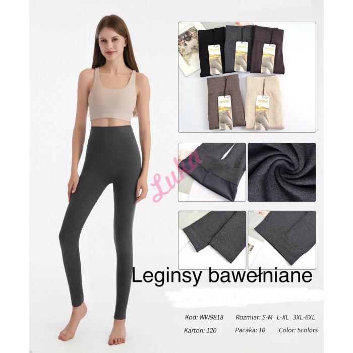 Legginsy damskie ocieplane Alina WW9820 3XL-6XL