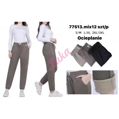Spodnie damskie 77513 Ocieplane