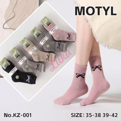 Skarpety damskie Motyl ANGORA KZ-001