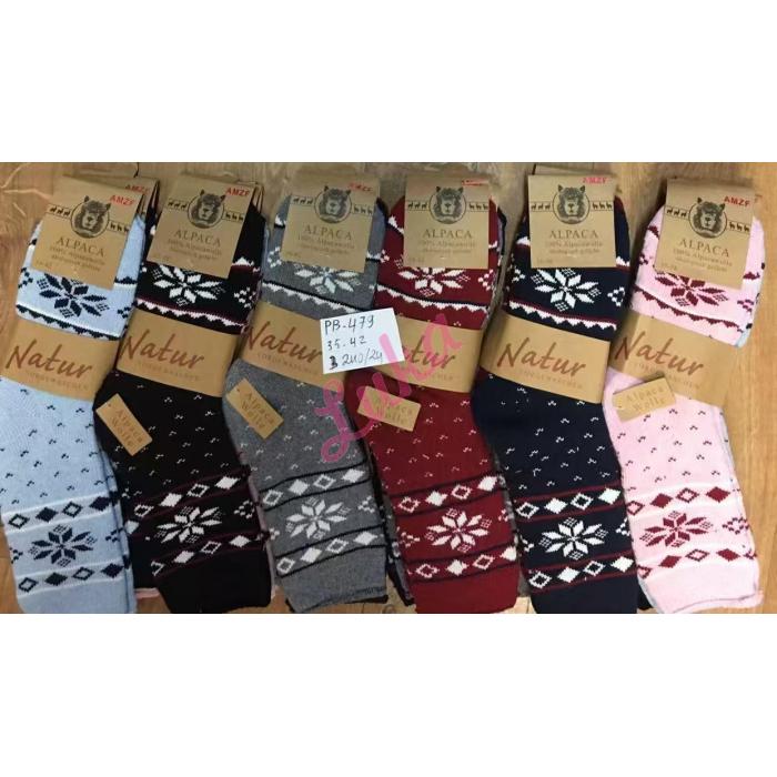 Womens Socks ALPAKA NATUR PB-479