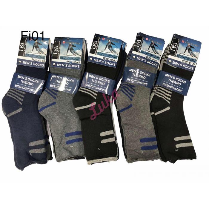 Men's pressure free Socks THERMO D&A Fi01