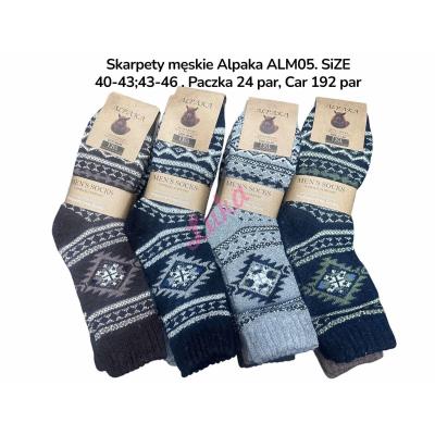 Skarpety męskie D&A Alpaka apk-001