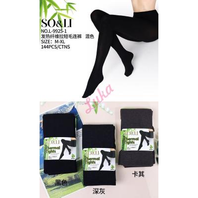 Women's Tights SO&LI THERMO L9925-1 Bamboo