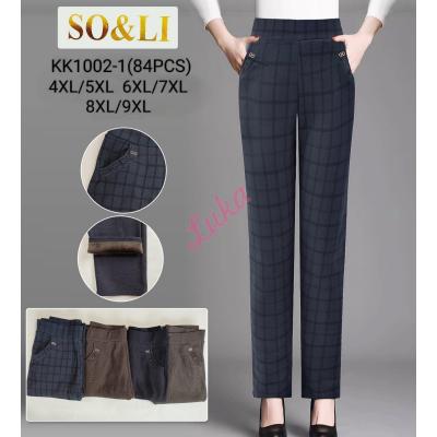 Women's pants So&Li KK1003 WARM 4XL-9XL