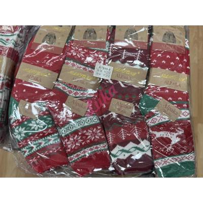 Skarpety damskie ALPAKA N&T A7999-8