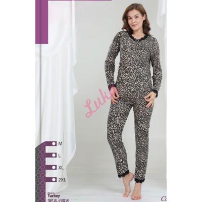Women's turkish pajamas NO-3256 Welur
