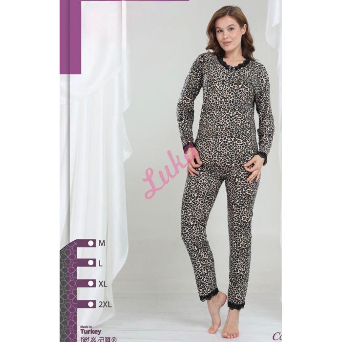 Women's turkish pajamas NO-3256 Welur