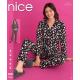 Women's turkish pajamas Nice Mood 5589 Welur