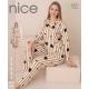 Women's turkish pajamas Nice Mood 3495 Welur