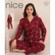 Women's turkish pajamas Nice Mood 5591 Welur