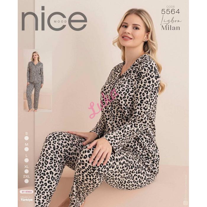 Women's turkish pajamas Nice Mood 5558 Welur