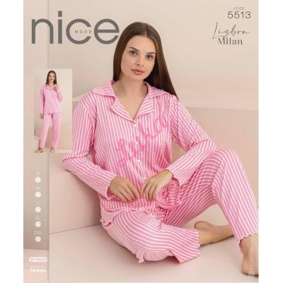 Women's turkish pajamas Nice Mood 5565 Welur