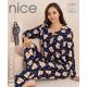 Women's turkish pajamas Nice Mood 5512 Welur