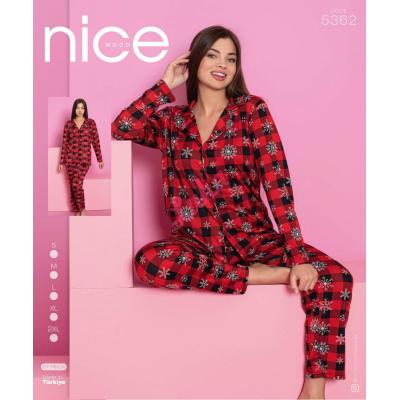 Women's turkish pajamas Nice Mood 5397 Welur