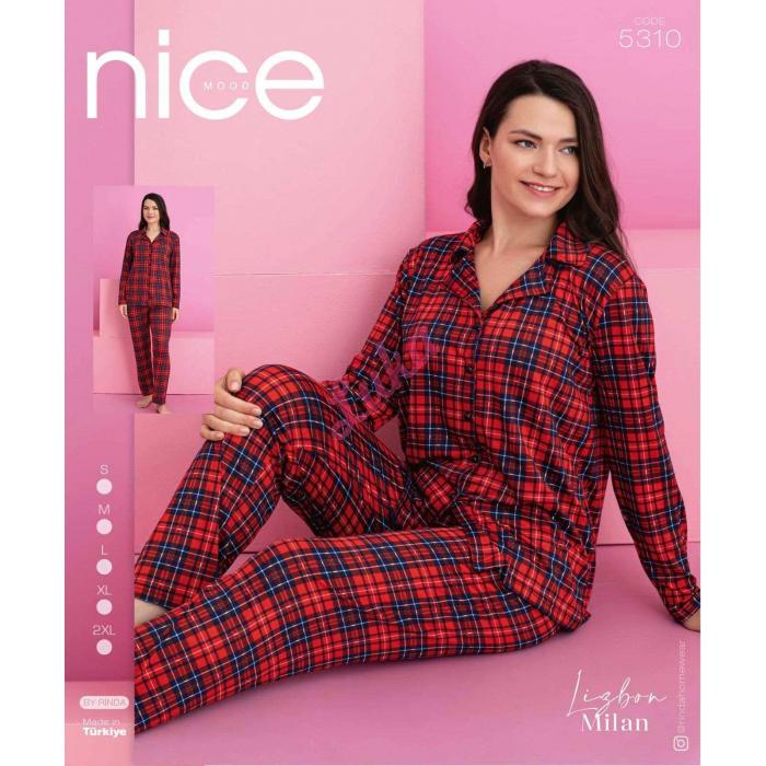 Women's turkish pajamas Nice Mood 5364 Welur