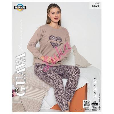 Piżama damska turecka ocieplana GUAVA 0016