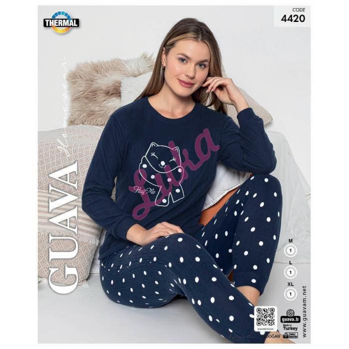 Women's warm turkish Pajama GUAVA 4421