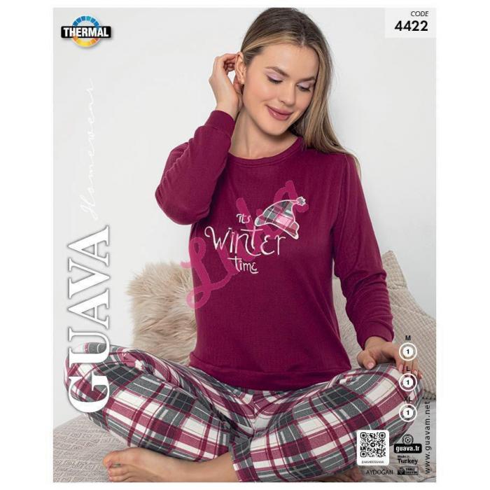 Women's warm turkish Pajama GUAVA 4420
