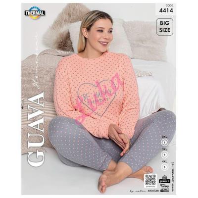 Piżama damska turecka ocieplana GUAVA 4441