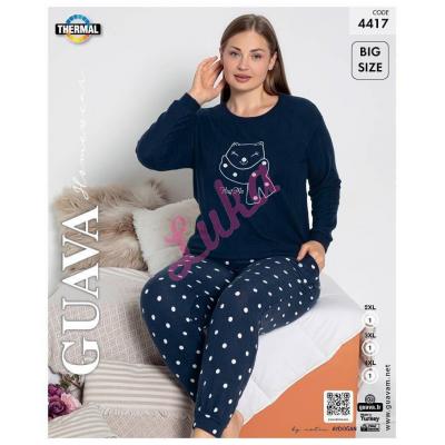 Women's warm turkish Pajama GUAVA 4416