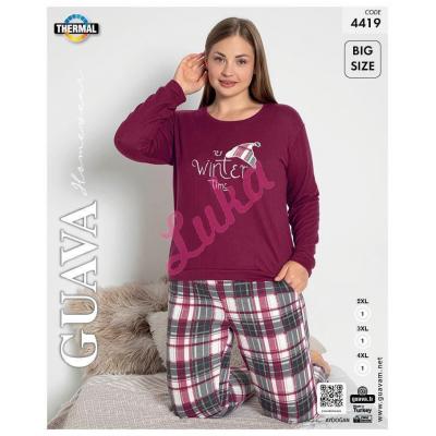 Women's warm turkish Pajama GUAVA 4418