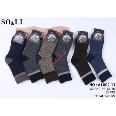 Men's socks SO&LI Alpaca AL002-11