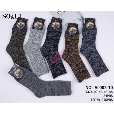 Men's socks SO&LI Alpaca AL002-10