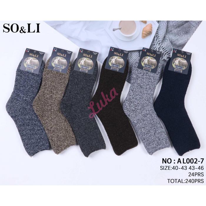 Men's socks SO&LI Alpaca AL002-8