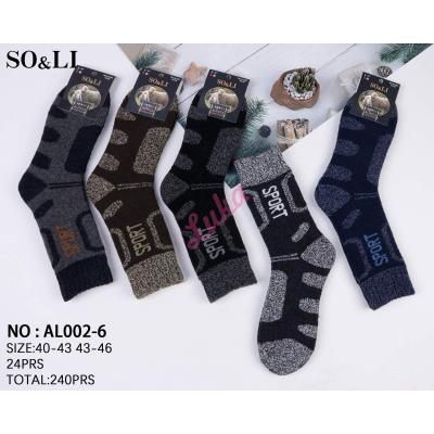 Men's socks SO&LI Alpaca AL002-6