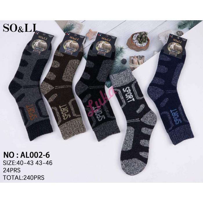Men's socks SO&LI Alpaca AL002-7