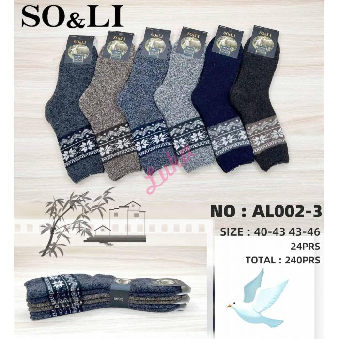 Men's socks SO&LI Alpaca AL002-4