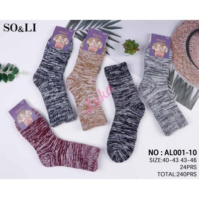 Men's socks SO&LI Alpaca AL001-10