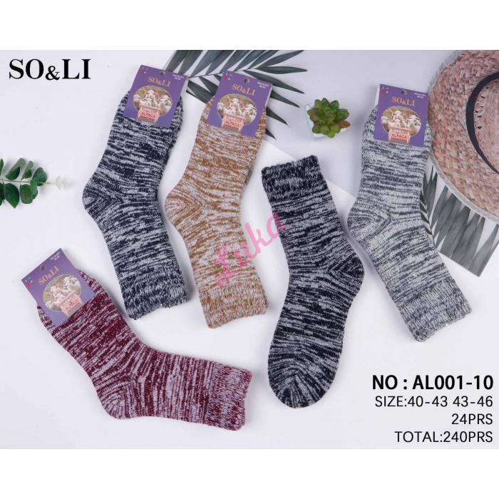 Men's socks SO&LI Alpaca AL004