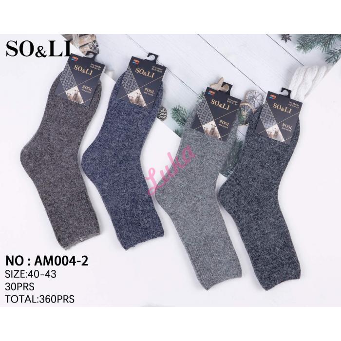 Men's socks SO&LI Alpaca AL002-3