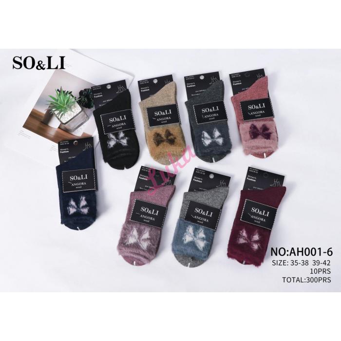 Women's Socks So&Li Angora AH001-3