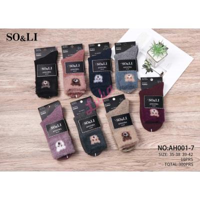 Skarpety damskie So&Li Angora AH001-6