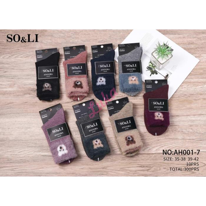 Skarpety damskie So&Li Angora AH001-6