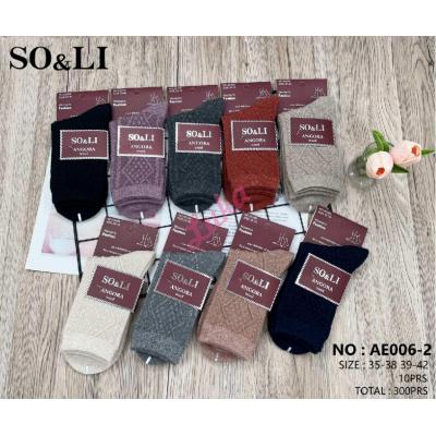 Skarpety damskie So&Li Angora AE006-3