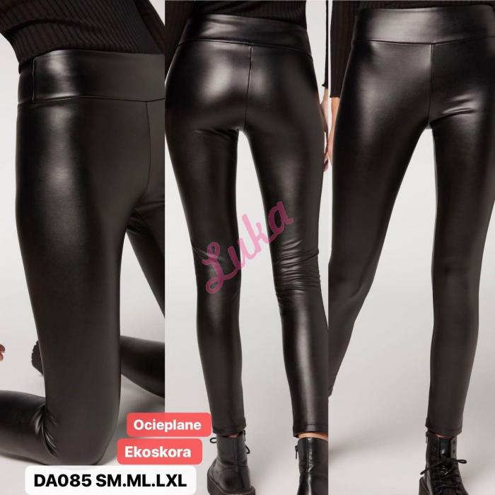 Legginsy damskie czarne 9538