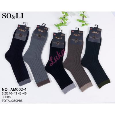Men's socks SO&LI Wool AM001-3