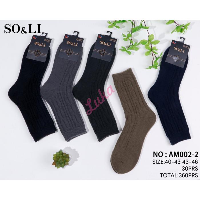 Men's socks SO&LI Wool AM002-3