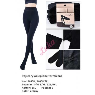 Rajstopy damskie ocieplane ALINA w606 S-XL
